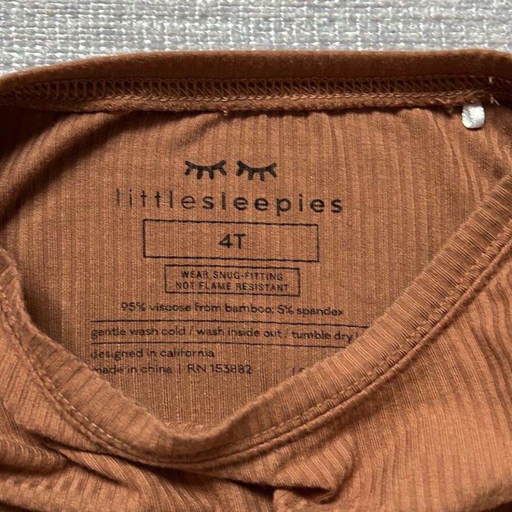 Little Sleepies Ribbed Pajama Set - Picture 3 of 3